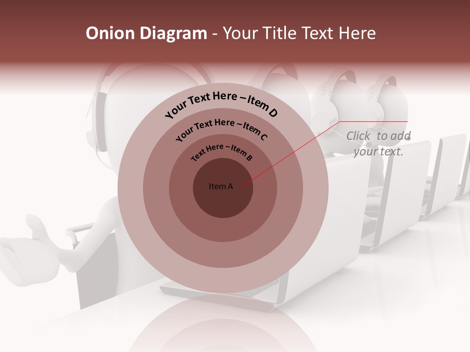 Headphone  Contact PowerPoint Template