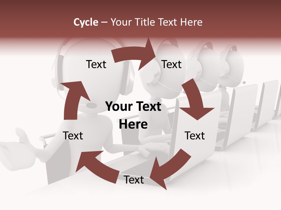 Headphone  Contact PowerPoint Template