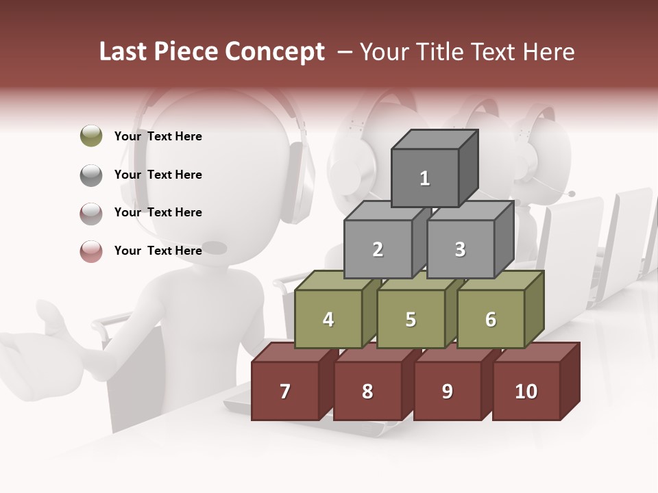 Headphone  Contact PowerPoint Template