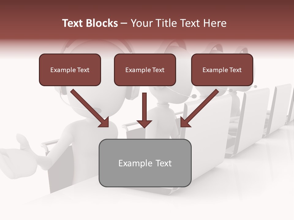 Headphone  Contact PowerPoint Template