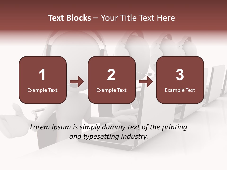 Headphone  Contact PowerPoint Template