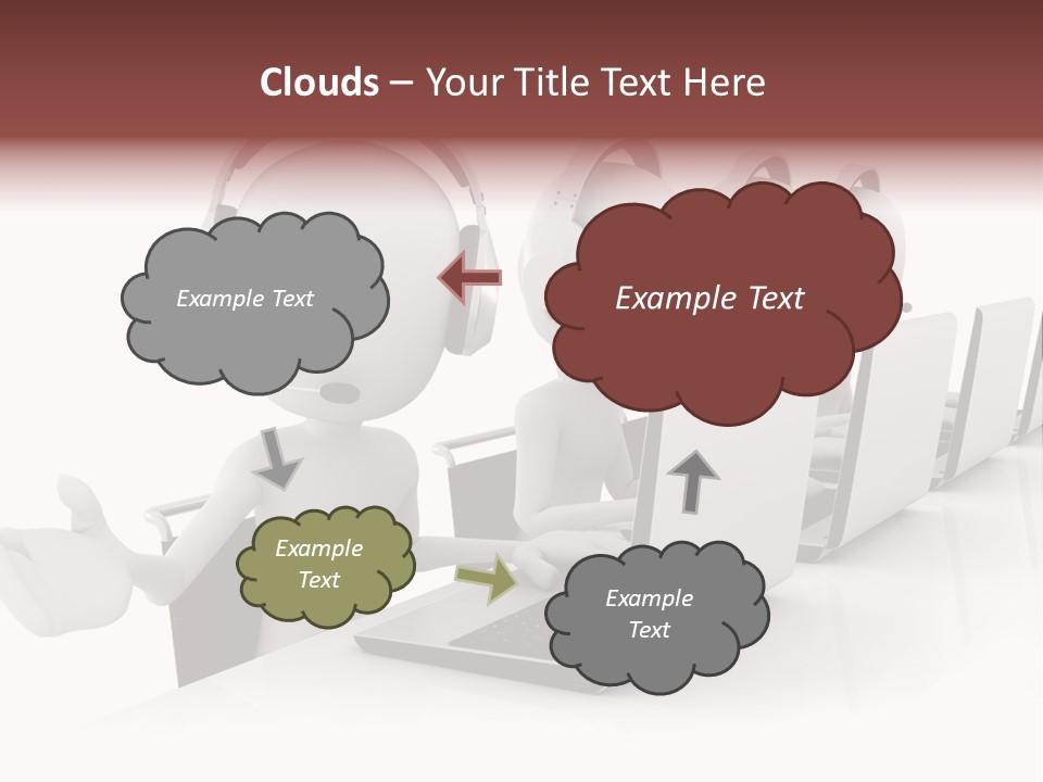 Headphone  Contact PowerPoint Template