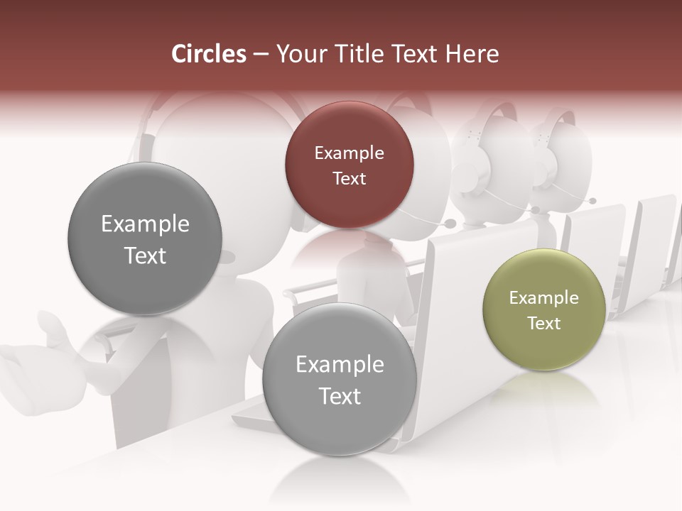 Headphone  Contact PowerPoint Template