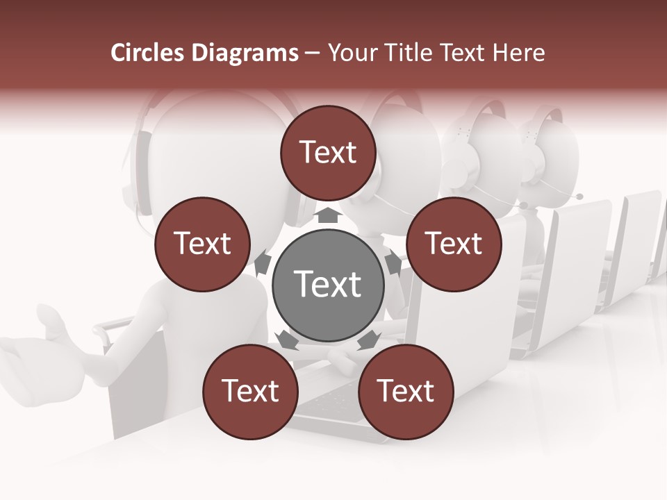 Headphone  Contact PowerPoint Template