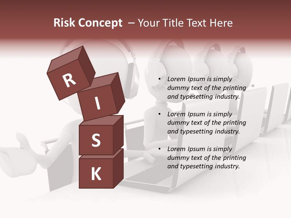 Headphone  Contact PowerPoint Template