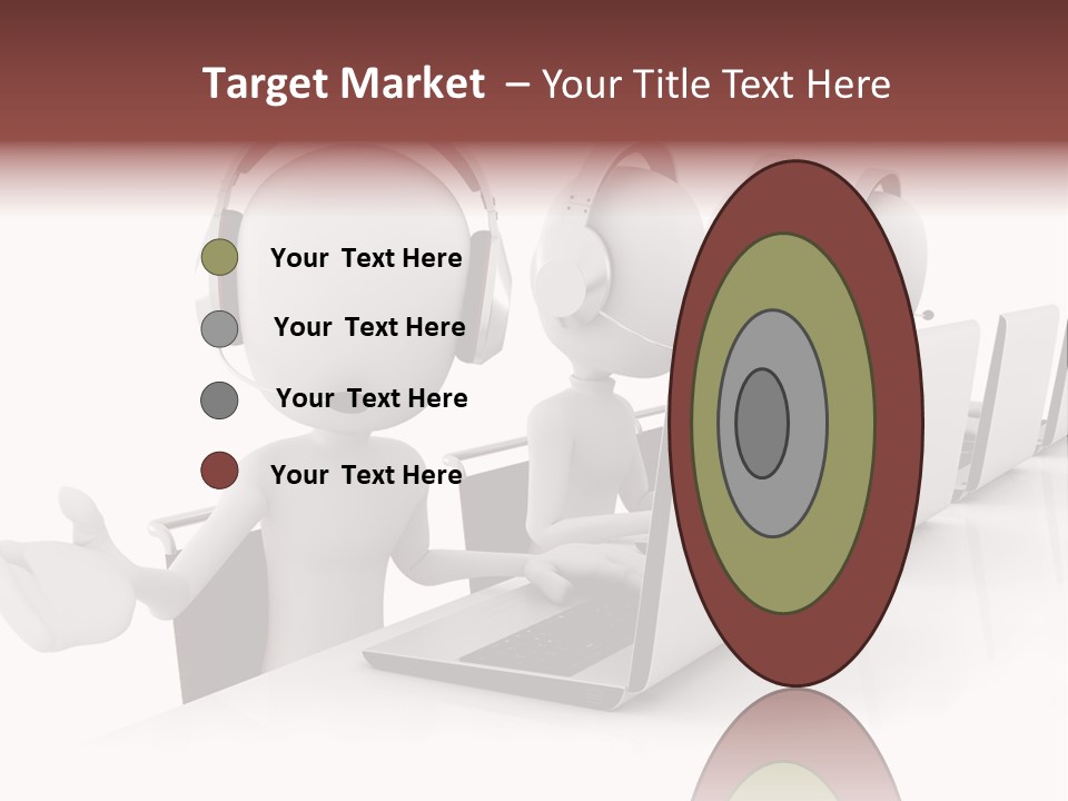 Headphone  Contact PowerPoint Template