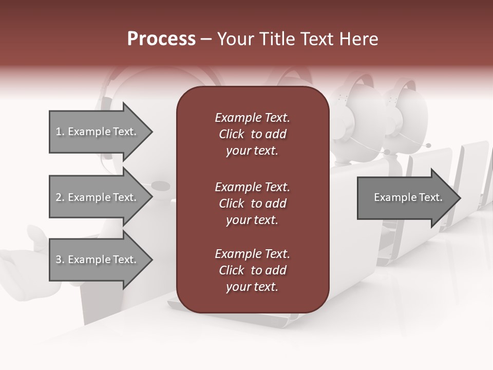 Headphone  Contact PowerPoint Template
