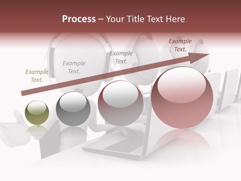 Headphone  Contact PowerPoint Template