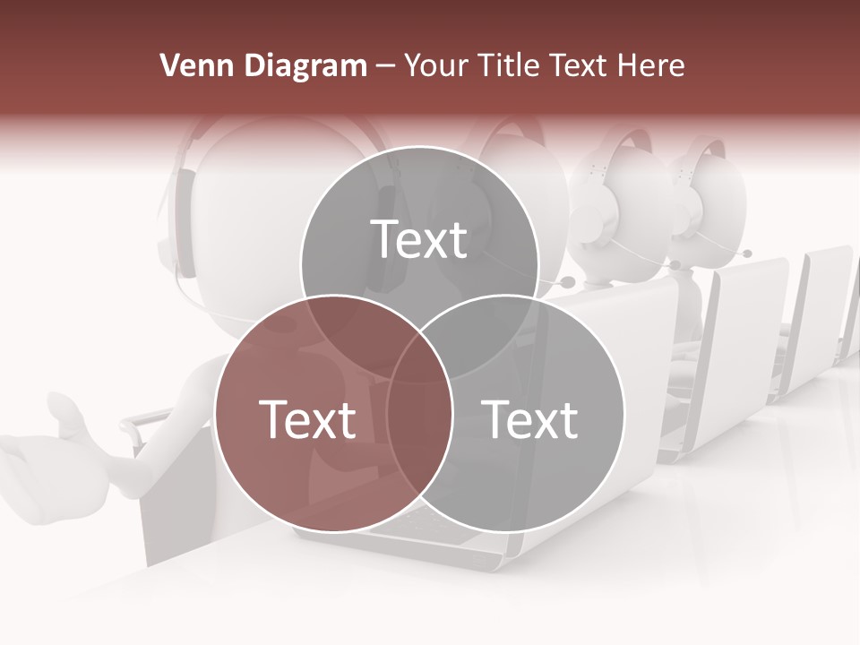 Headphone  Contact PowerPoint Template