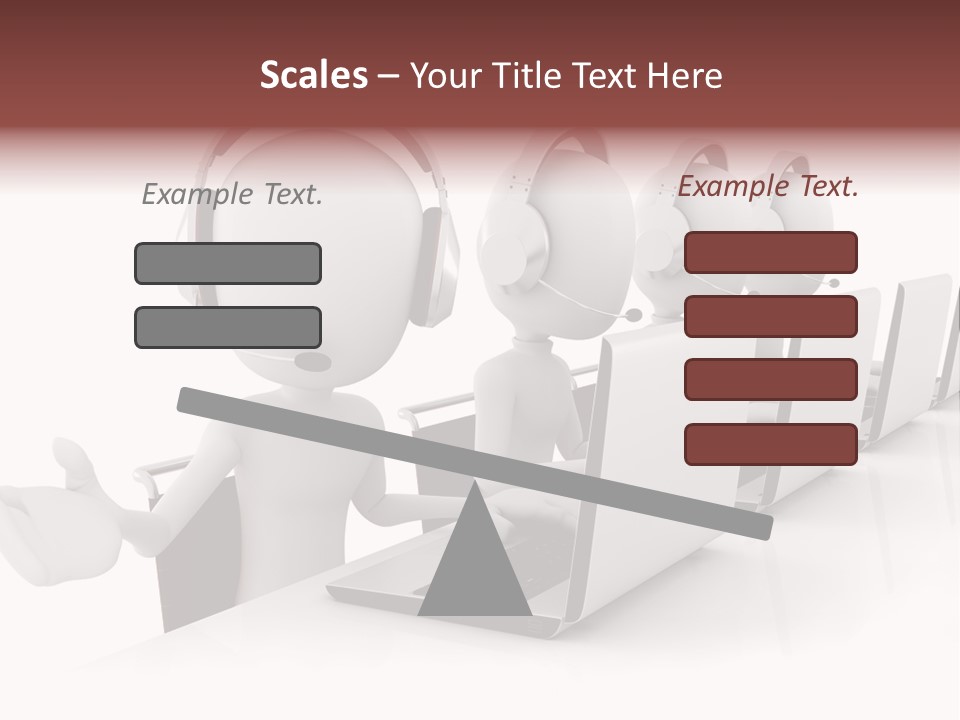 Headphone  Contact PowerPoint Template