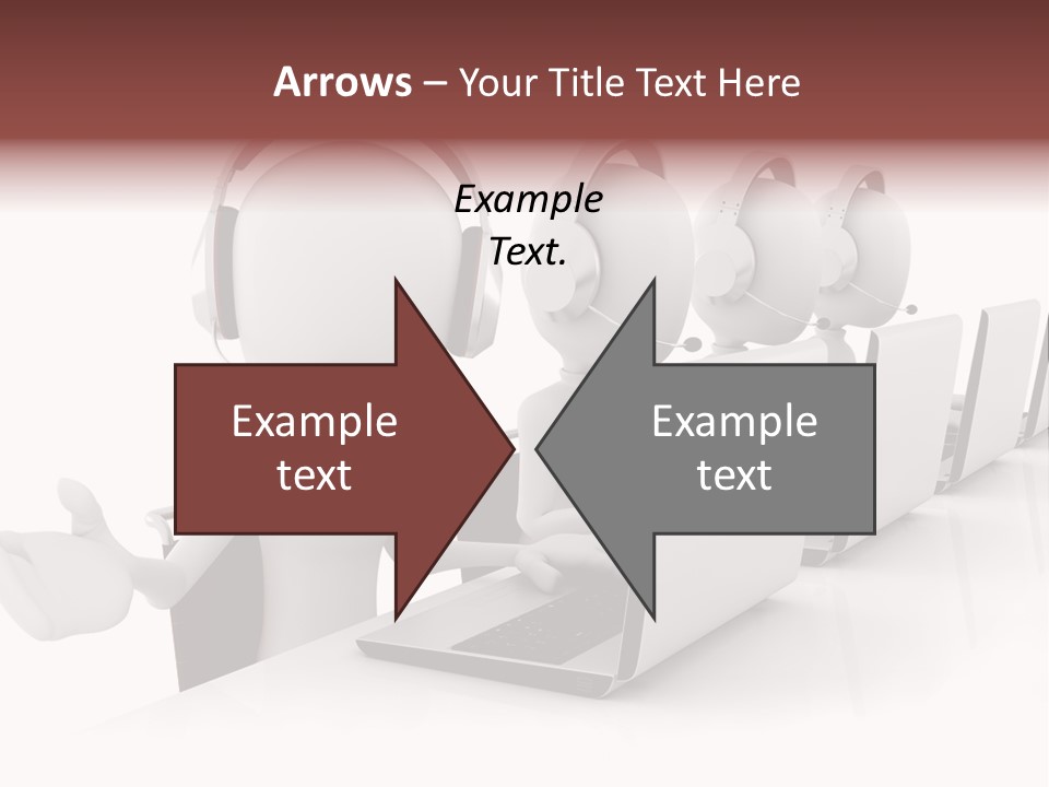 Headphone  Contact PowerPoint Template