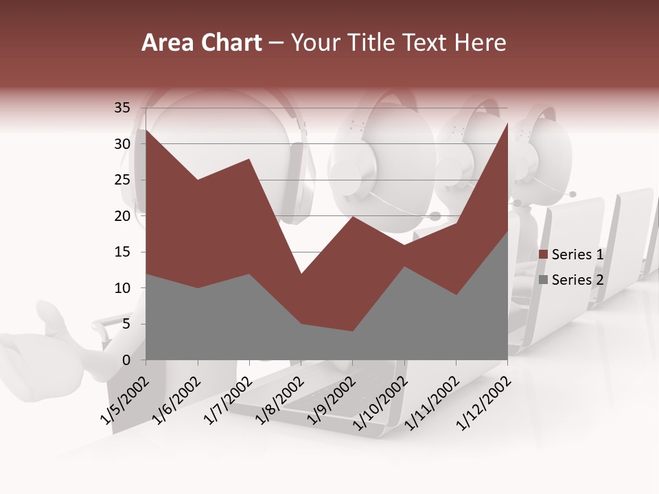 Headphone  Contact PowerPoint Template