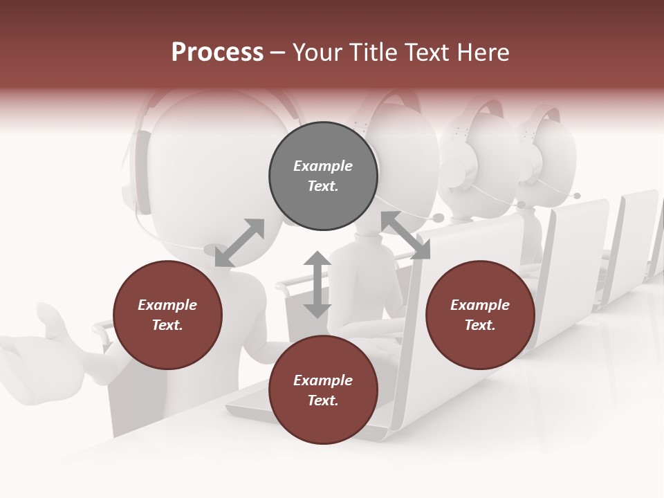 Headphone  Contact PowerPoint Template