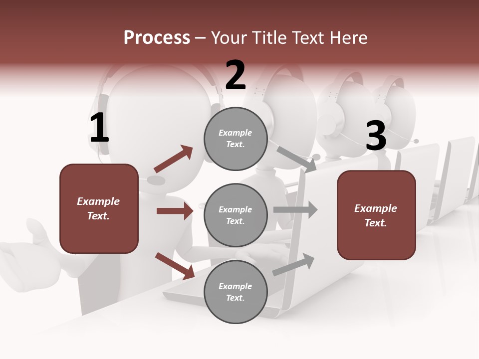 Headphone  Contact PowerPoint Template