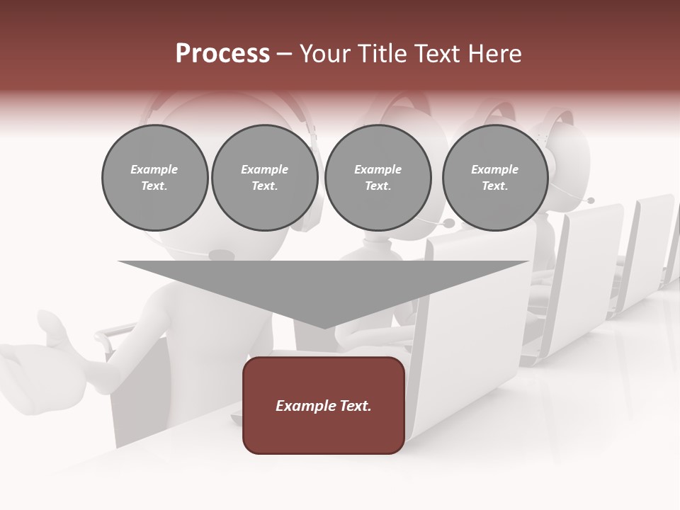 Headphone  Contact PowerPoint Template