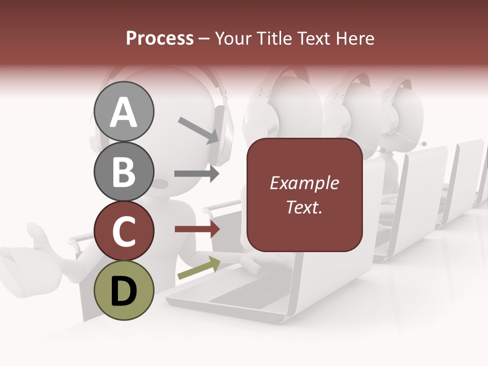 Headphone  Contact PowerPoint Template
