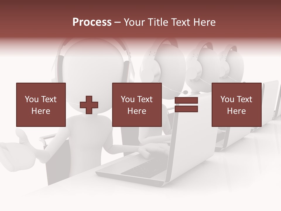 Headphone  Contact PowerPoint Template