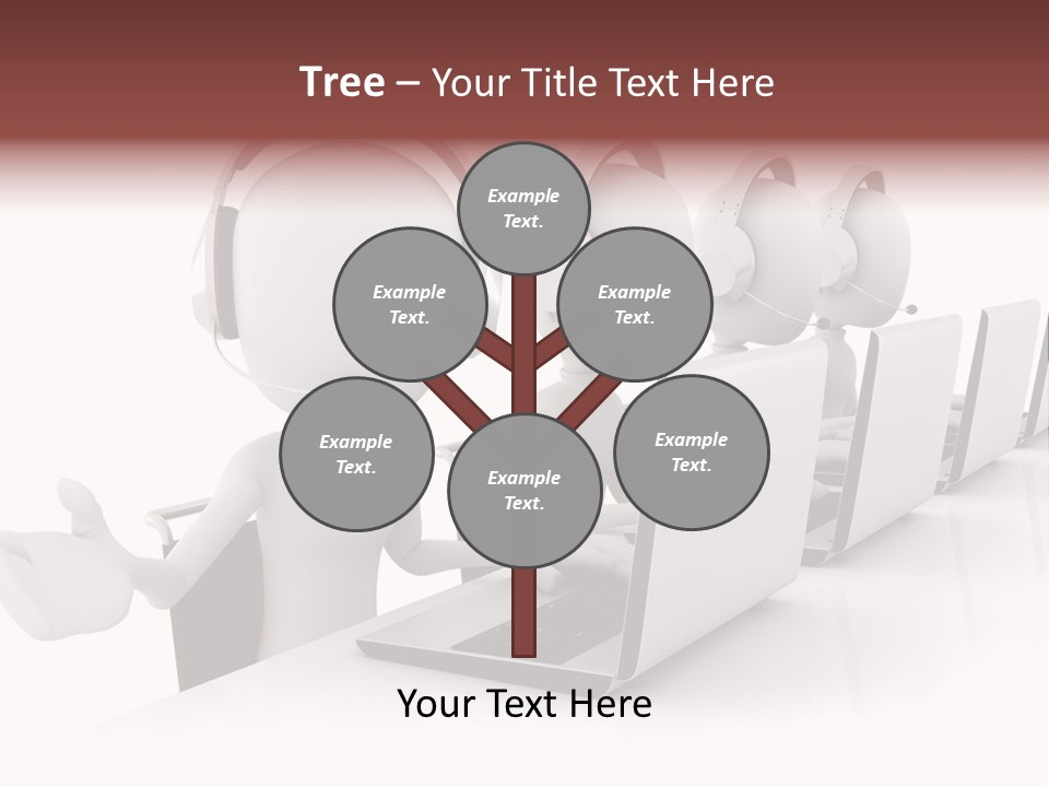 Headphone  Contact PowerPoint Template