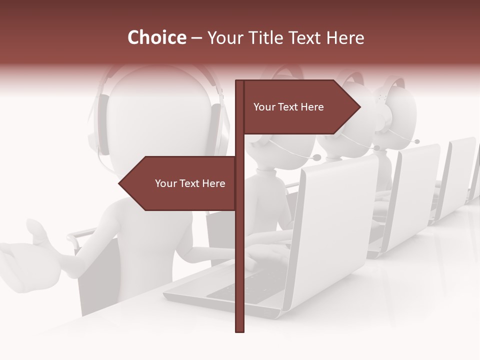 Headphone  Contact PowerPoint Template