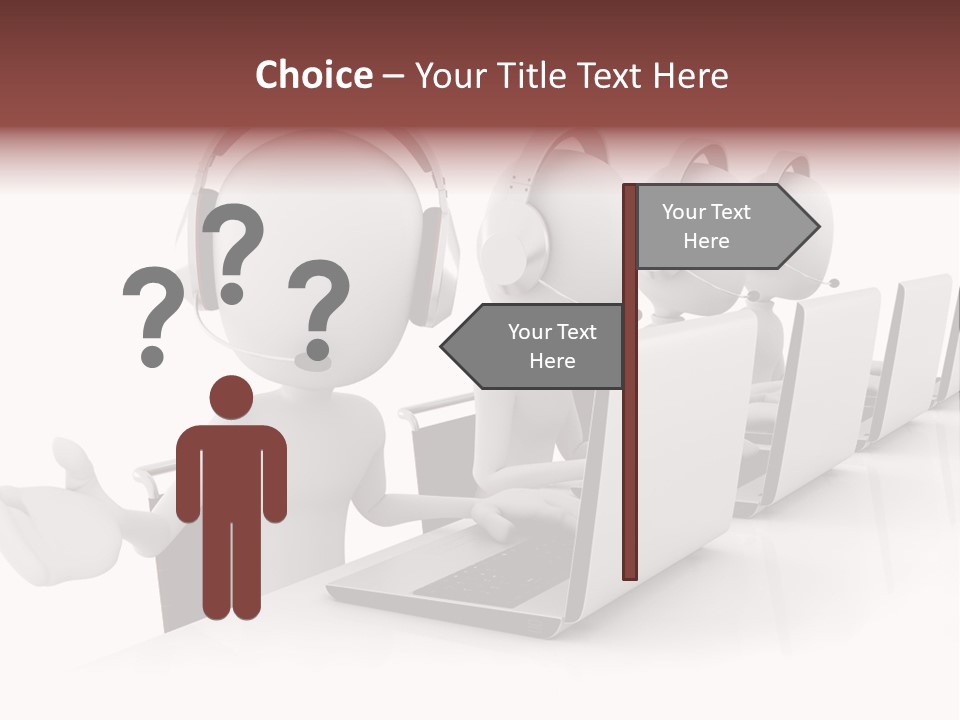 Headphone  Contact PowerPoint Template