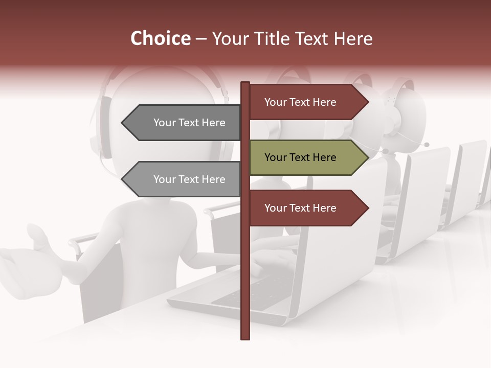 Headphone  Contact PowerPoint Template