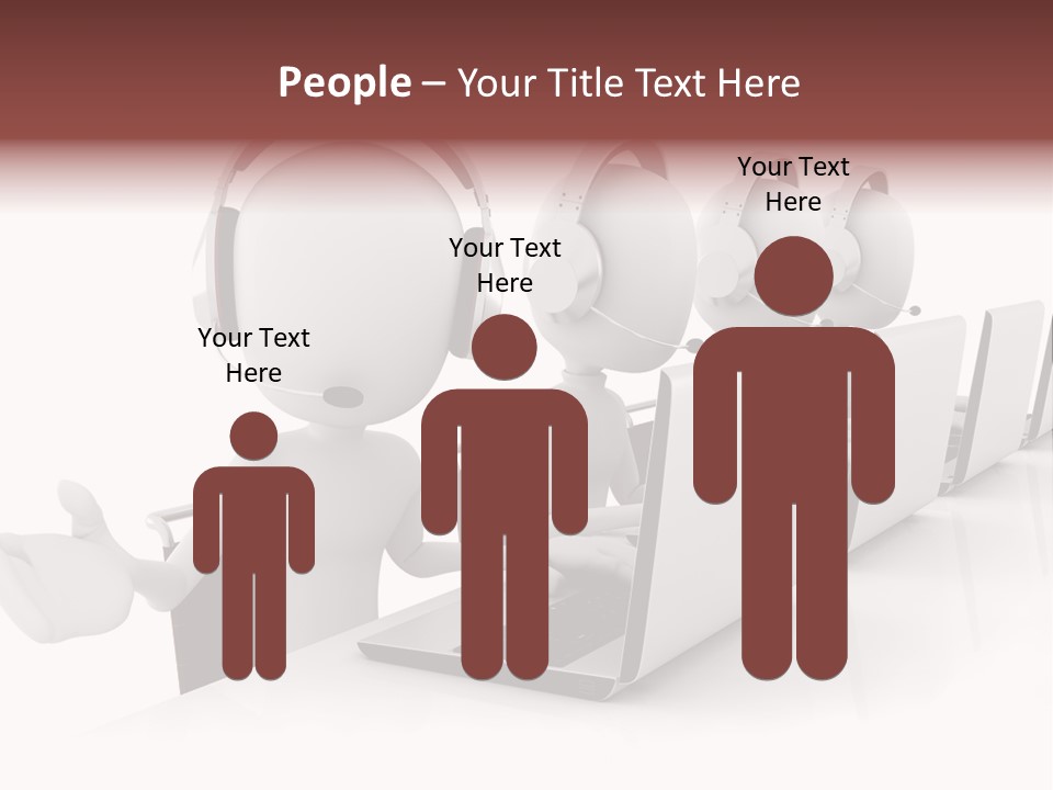 Headphone  Contact PowerPoint Template