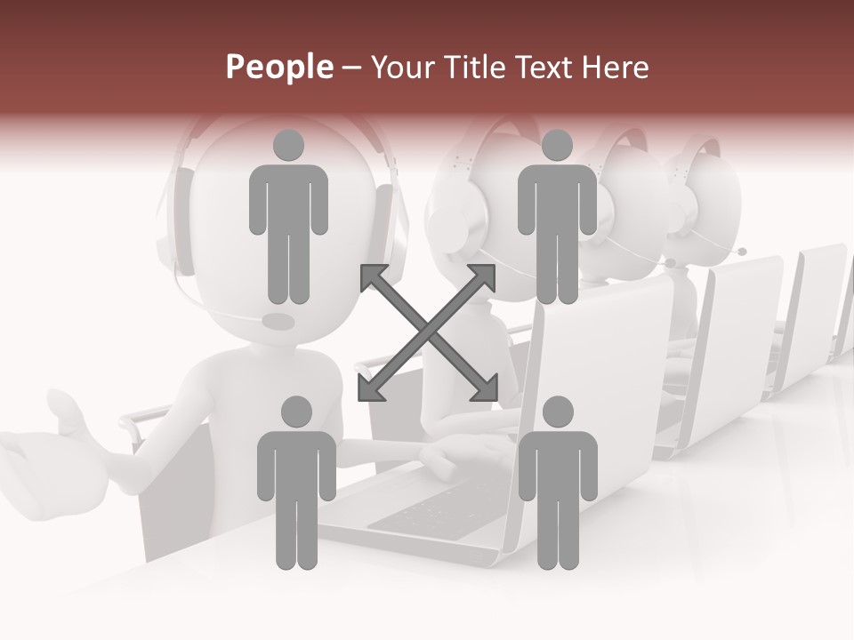 Headphone  Contact PowerPoint Template