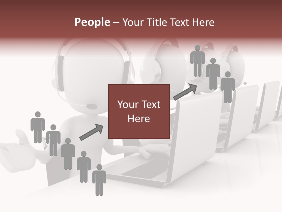 Headphone  Contact PowerPoint Template