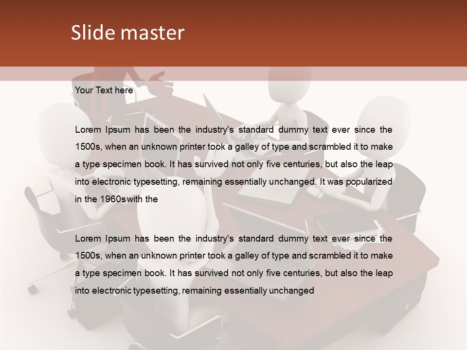 Worker Success Communicating PowerPoint Template