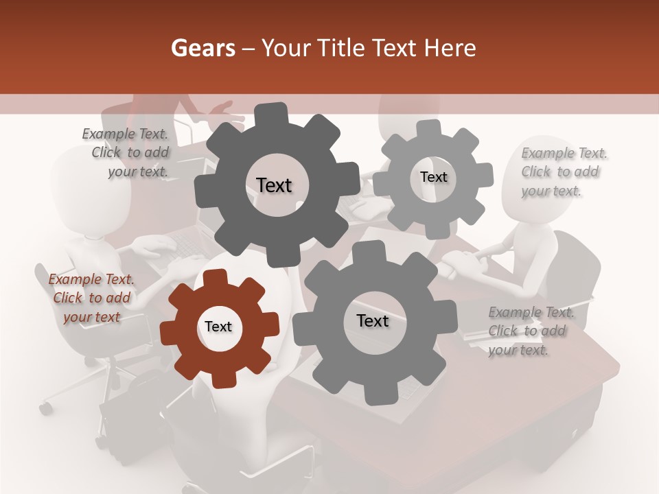 Worker Success Communicating PowerPoint Template