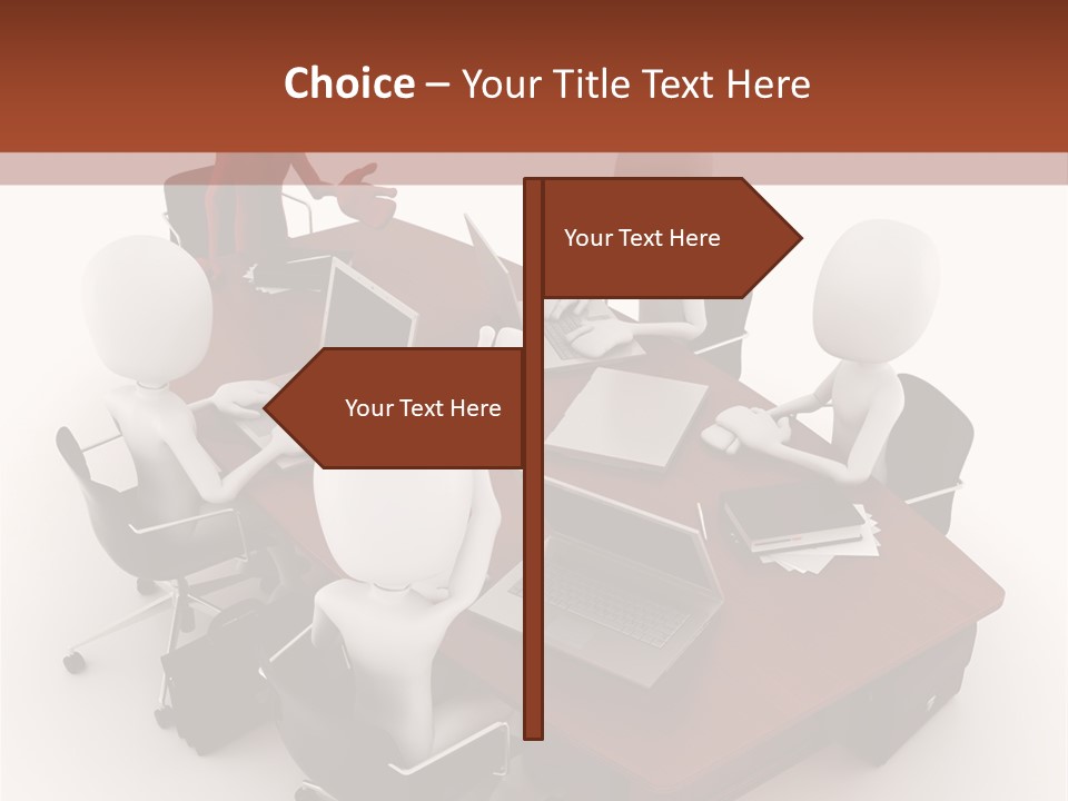 Worker Success Communicating PowerPoint Template