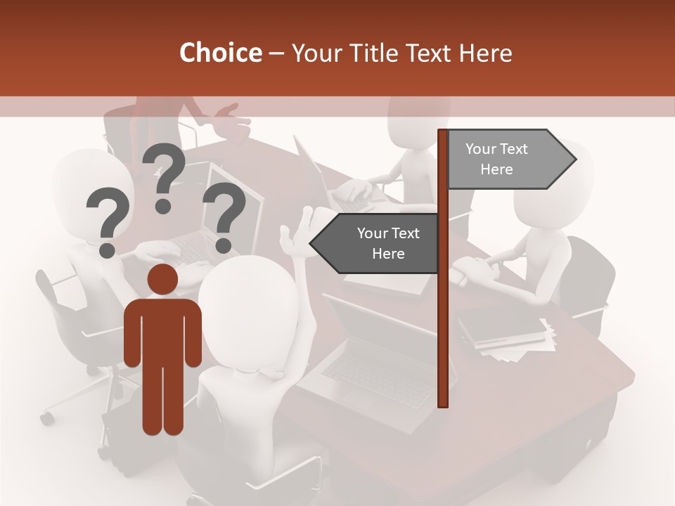 Worker Success Communicating PowerPoint Template