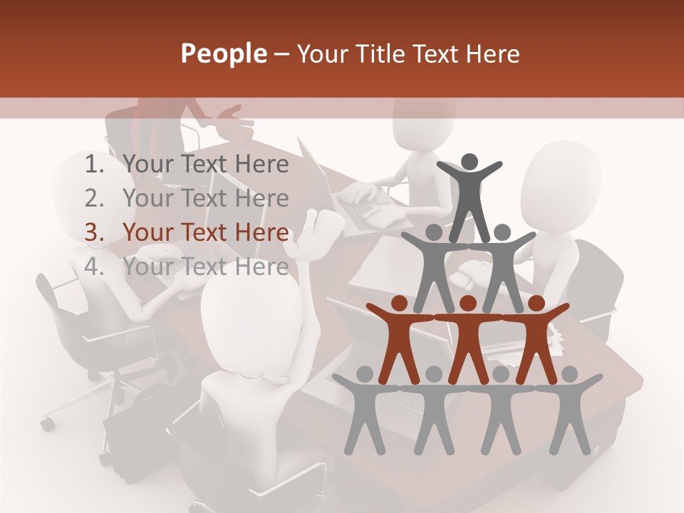 Worker Success Communicating PowerPoint Template