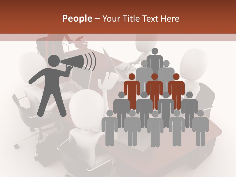 Worker Success Communicating PowerPoint Template