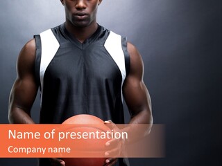 Sporty Dark Young PowerPoint Template