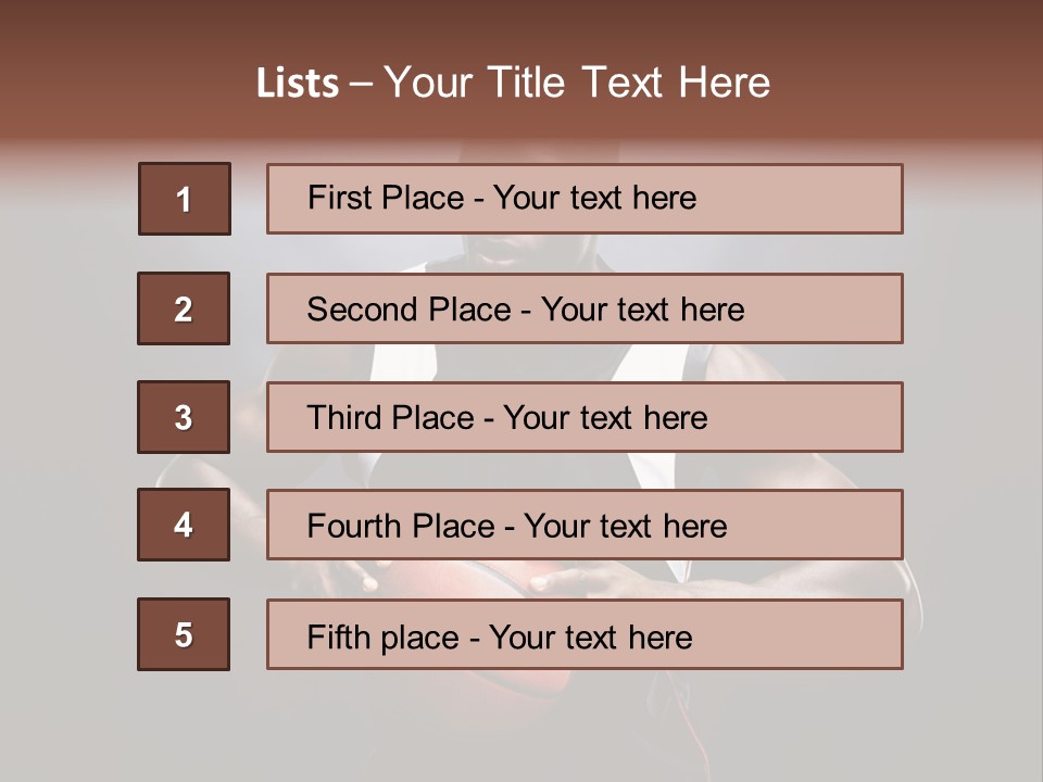 Male Cool Exercise PowerPoint Template
