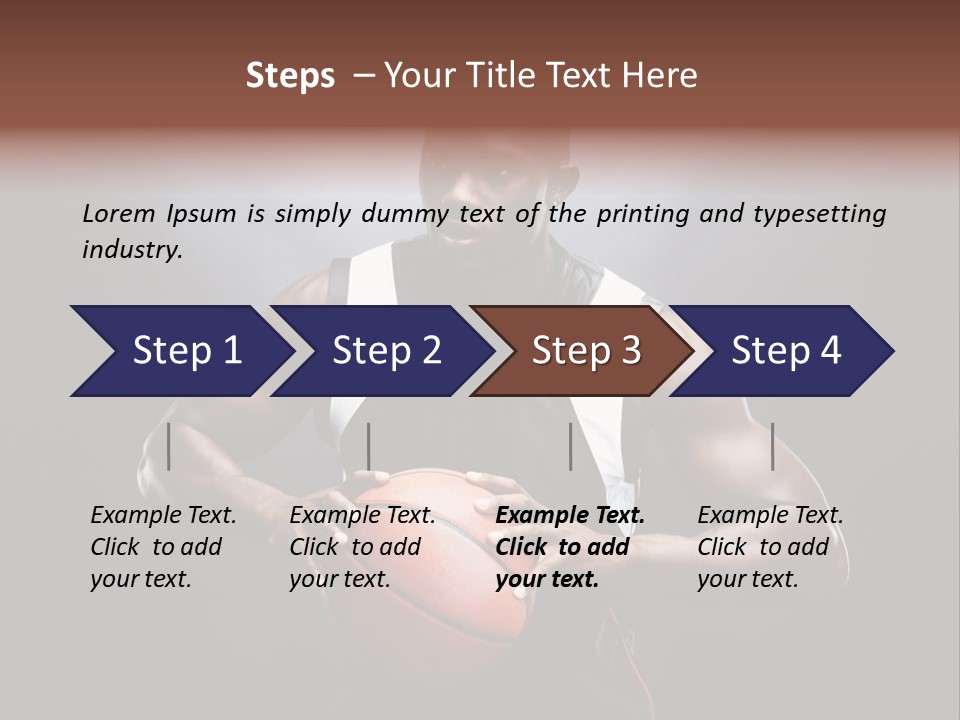 Male Cool Exercise PowerPoint Template