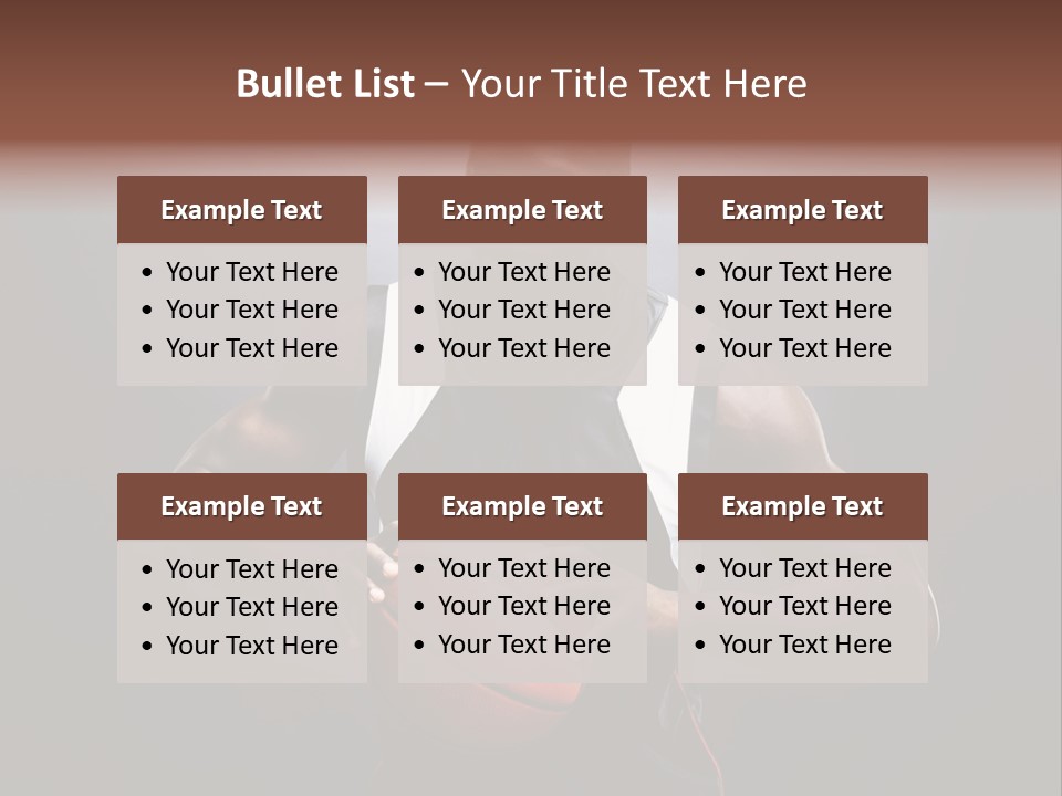 Male Cool Exercise PowerPoint Template