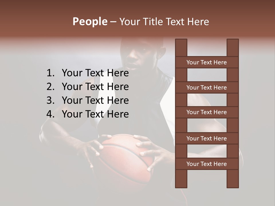 Male Cool Exercise PowerPoint Template