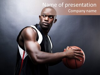 Player Man Human PowerPoint Template