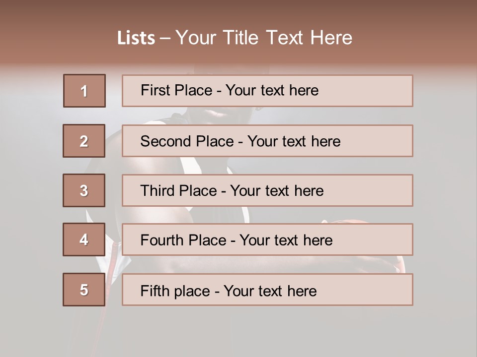 Player Man Human PowerPoint Template