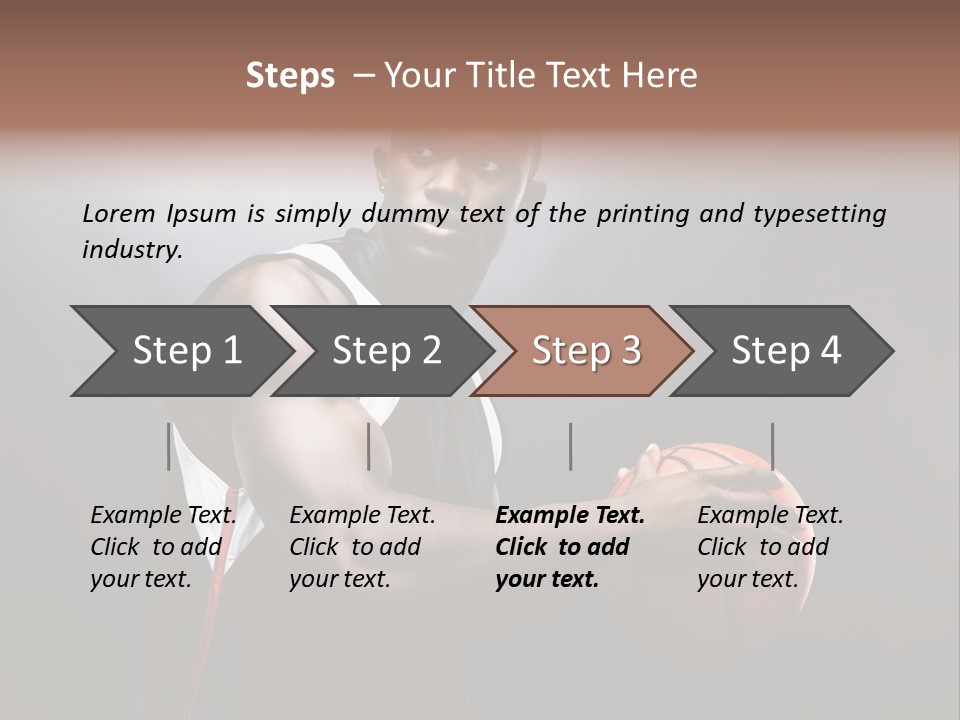 Player Man Human PowerPoint Template
