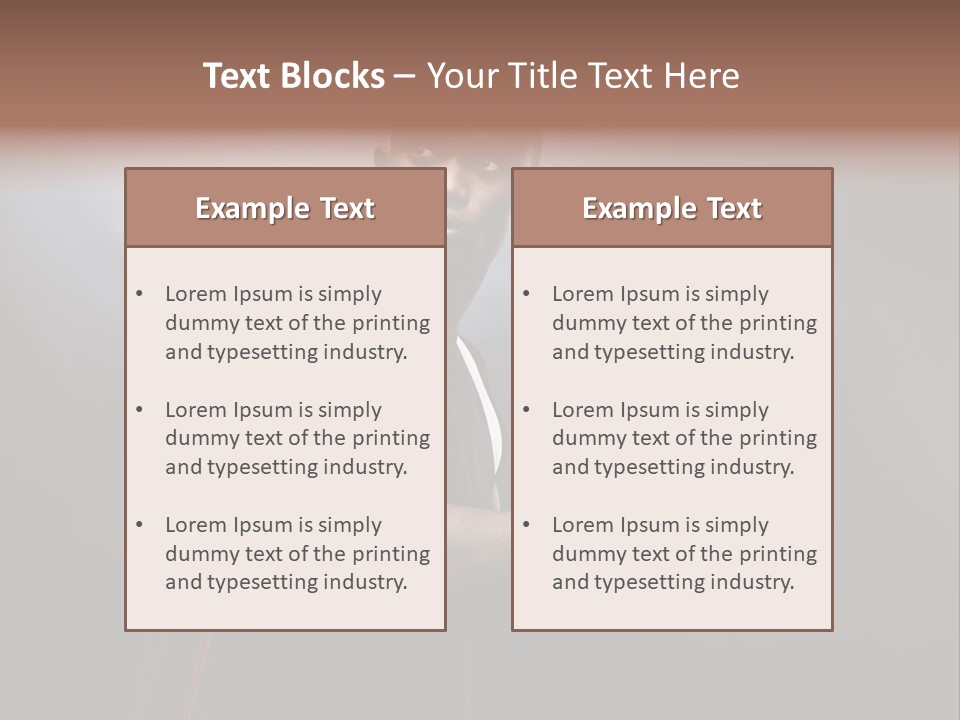 Player Man Human PowerPoint Template