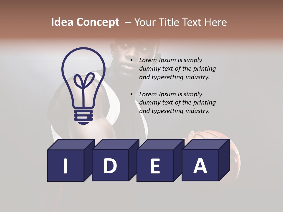 Player Man Human PowerPoint Template