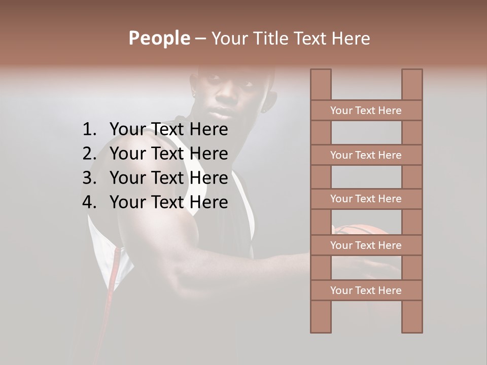 Player Man Human PowerPoint Template