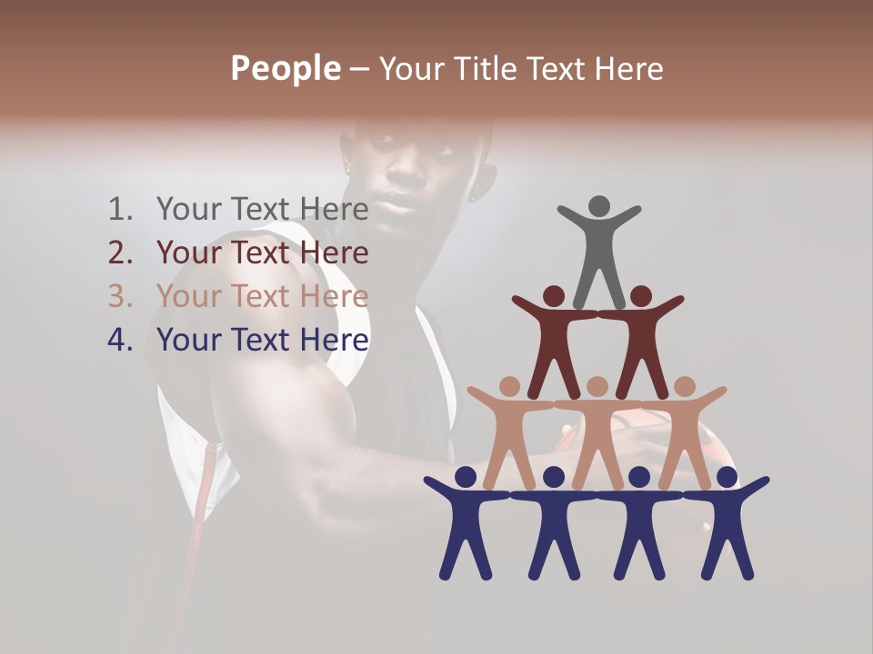 Player Man Human PowerPoint Template