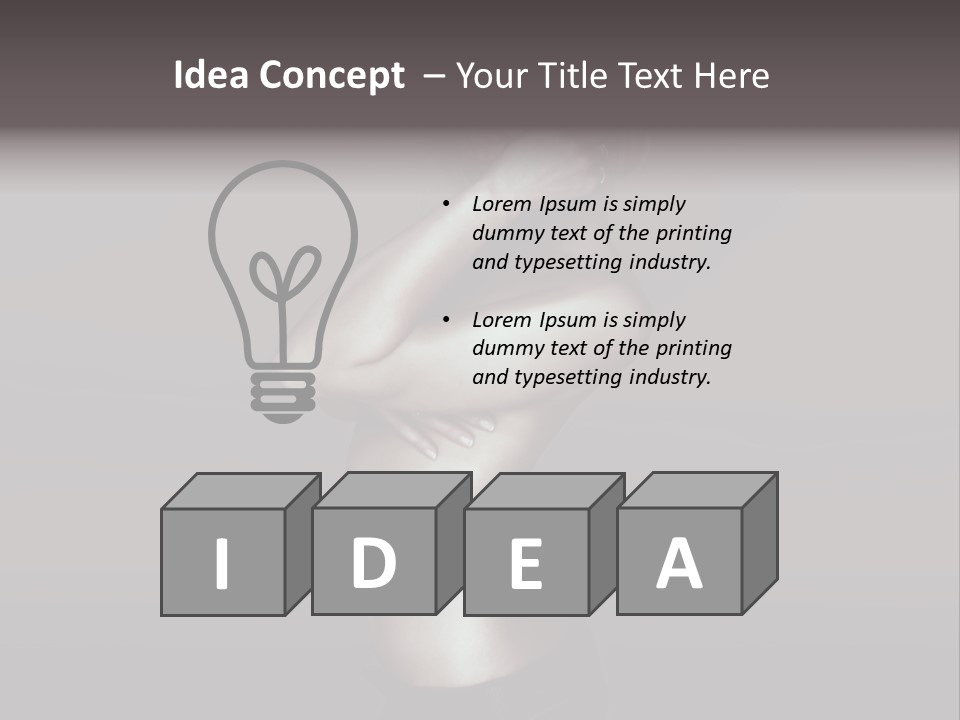 Dark Body Skin PowerPoint Template