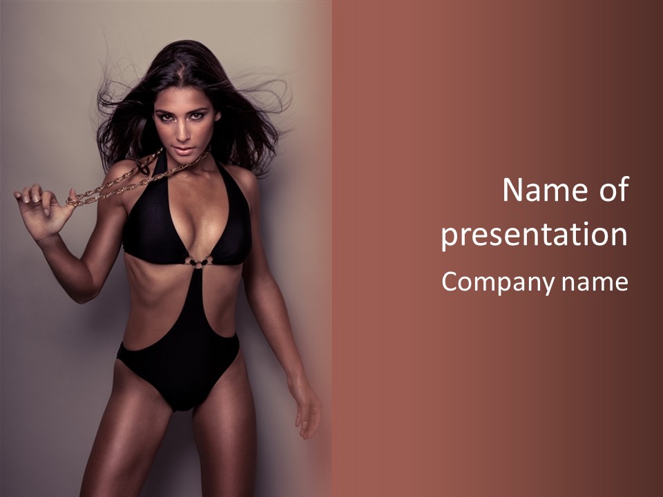 Beauty Girl Suggestive PowerPoint Template