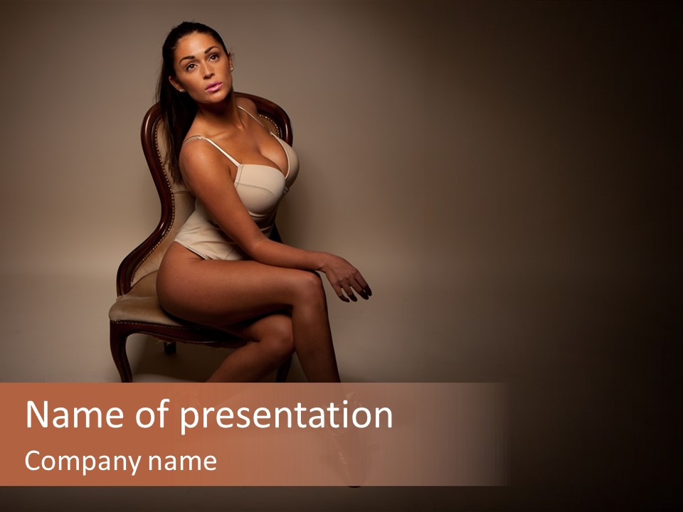 Darkness Curves Ballet PowerPoint Template