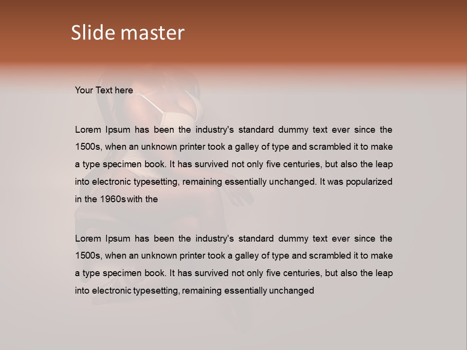 Darkness Curves Ballet PowerPoint Template